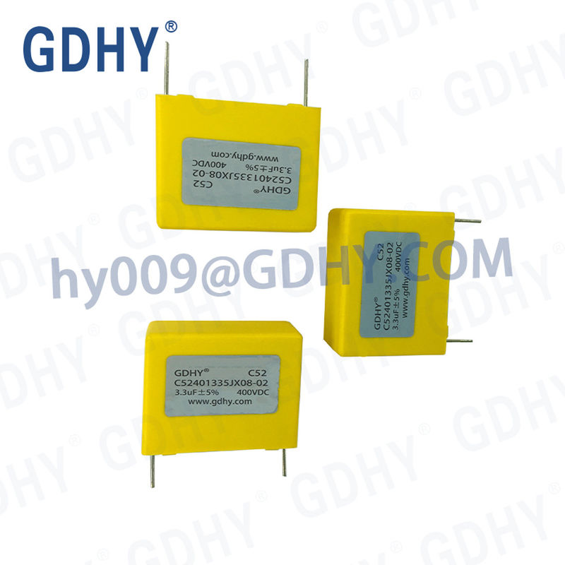 3.3uf 400VDC DC Link Film Capacitor Filter Applications Wind Power , Solar Inverter